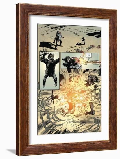 Zombies vs. Robots: Volume 1 - Comic Page with Panels-Val Mayerik-Framed Art Print