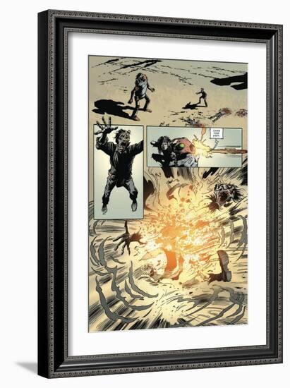 Zombies vs. Robots: Volume 1 - Comic Page with Panels-Val Mayerik-Framed Art Print