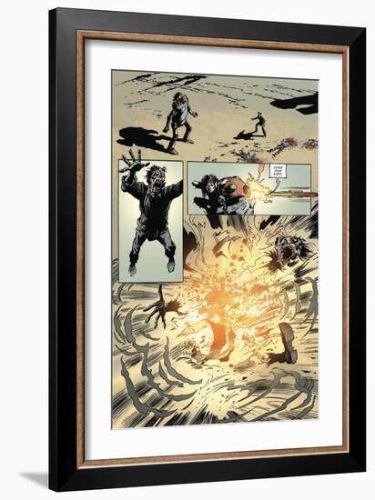 Zombies vs. Robots: Volume 1 - Comic Page with Panels-Val Mayerik-Framed Premium Giclee Print