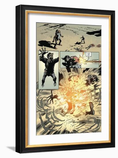 Zombies vs. Robots: Volume 1 - Comic Page with Panels-Val Mayerik-Framed Premium Giclee Print