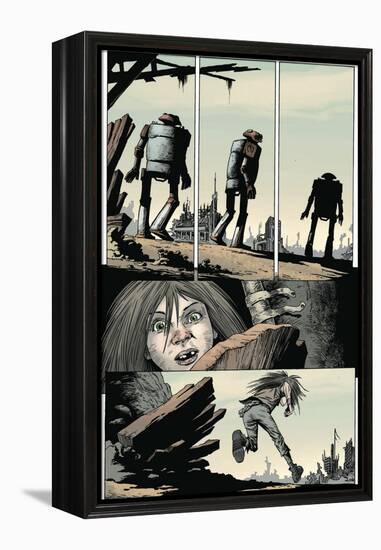 Zombies vs. Robots: Volume 1 - Comic Page with Panels-Val Mayerik-Framed Stretched Canvas