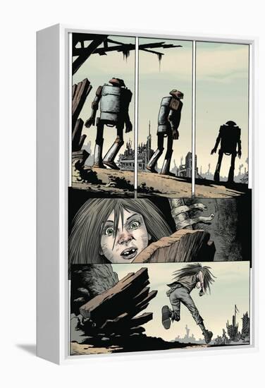 Zombies vs. Robots: Volume 1 - Comic Page with Panels-Val Mayerik-Framed Stretched Canvas