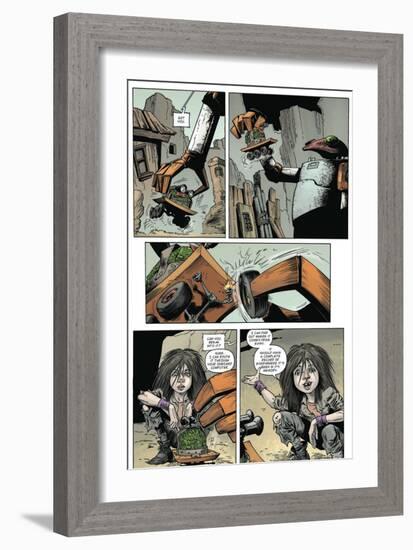 Zombies vs. Robots: Volume 1 - Comic Page with Panels-Val Mayerik-Framed Premium Giclee Print