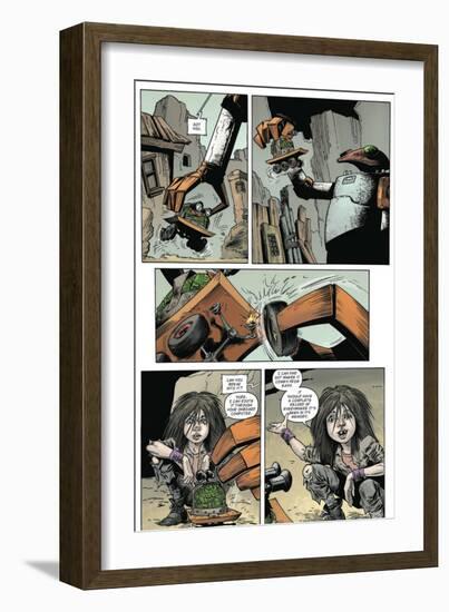 Zombies vs. Robots: Volume 1 - Comic Page with Panels-Val Mayerik-Framed Premium Giclee Print