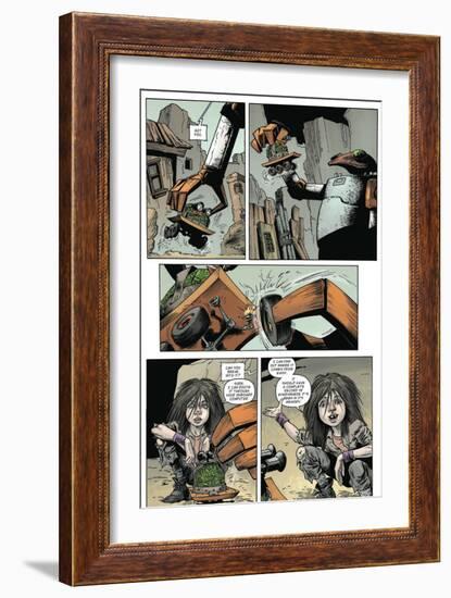 Zombies vs. Robots: Volume 1 - Comic Page with Panels-Val Mayerik-Framed Art Print