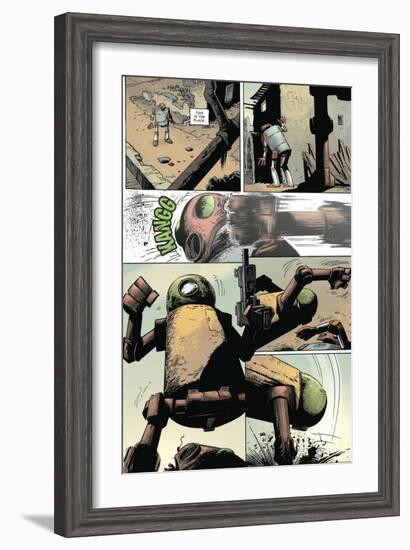 Zombies vs. Robots: Volume 1 - Comic Page with Panels-Val Mayerik-Framed Art Print