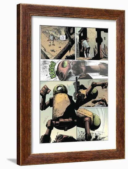 Zombies vs. Robots: Volume 1 - Comic Page with Panels-Val Mayerik-Framed Art Print