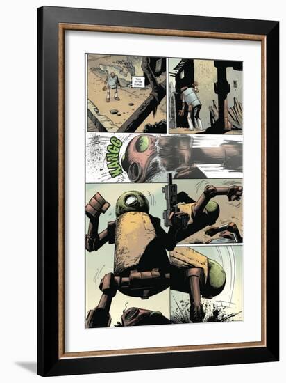 Zombies vs. Robots: Volume 1 - Comic Page with Panels-Val Mayerik-Framed Art Print