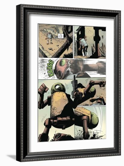 Zombies vs. Robots: Volume 1 - Comic Page with Panels-Val Mayerik-Framed Art Print