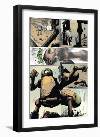 Zombies vs. Robots: Volume 1 - Comic Page with Panels-Val Mayerik-Framed Premium Giclee Print