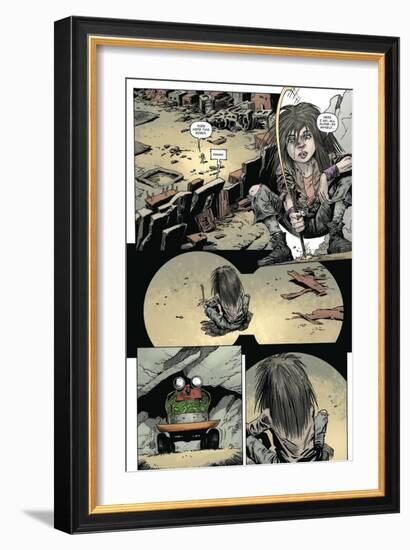 Zombies vs. Robots: Volume 1 - Comic Page with Panels-Val Mayerik-Framed Premium Giclee Print