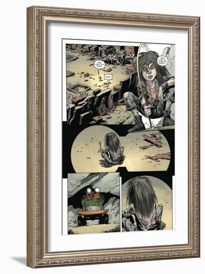 Zombies vs. Robots: Volume 1 - Comic Page with Panels-Val Mayerik-Framed Art Print