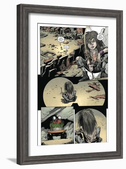 Zombies vs. Robots: Volume 1 - Comic Page with Panels-Val Mayerik-Framed Art Print