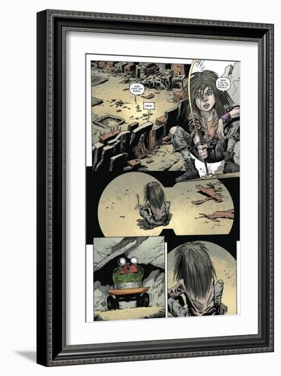 Zombies vs. Robots: Volume 1 - Comic Page with Panels-Val Mayerik-Framed Art Print