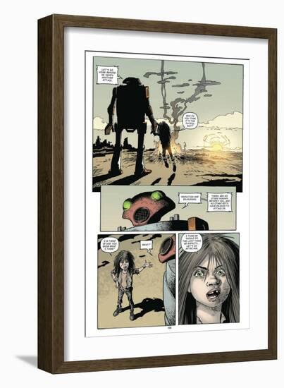 Zombies vs. Robots: Volume 1 - Comic Page with Panels-Val Mayerik-Framed Premium Giclee Print