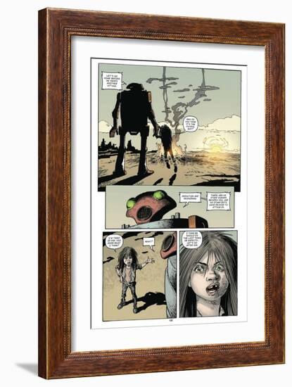 Zombies vs. Robots: Volume 1 - Comic Page with Panels-Val Mayerik-Framed Premium Giclee Print