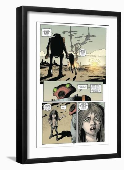 Zombies vs. Robots: Volume 1 - Comic Page with Panels-Val Mayerik-Framed Premium Giclee Print