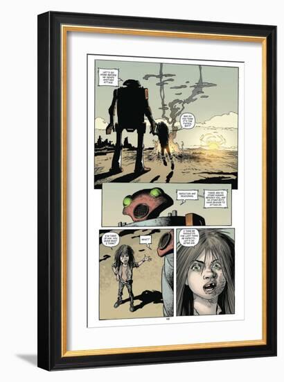 Zombies vs. Robots: Volume 1 - Comic Page with Panels-Val Mayerik-Framed Premium Giclee Print