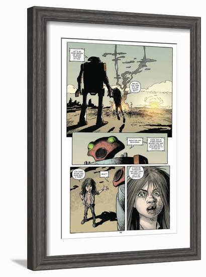 Zombies vs. Robots: Volume 1 - Comic Page with Panels-Val Mayerik-Framed Art Print