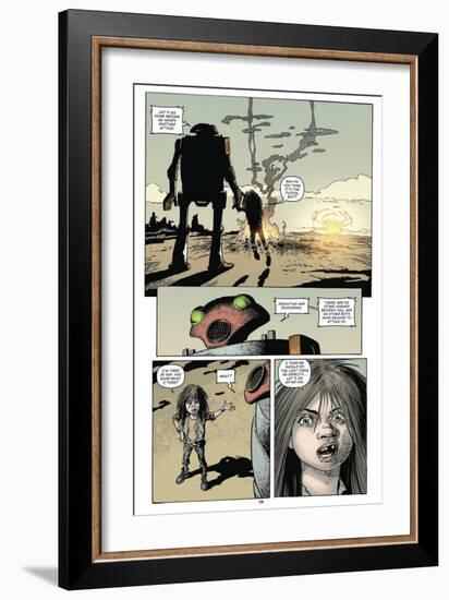 Zombies vs. Robots: Volume 1 - Comic Page with Panels-Val Mayerik-Framed Art Print