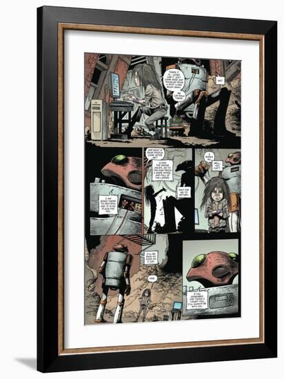 Zombies vs. Robots: Volume 1 - Comic Page with Panels-Val Mayerik-Framed Art Print