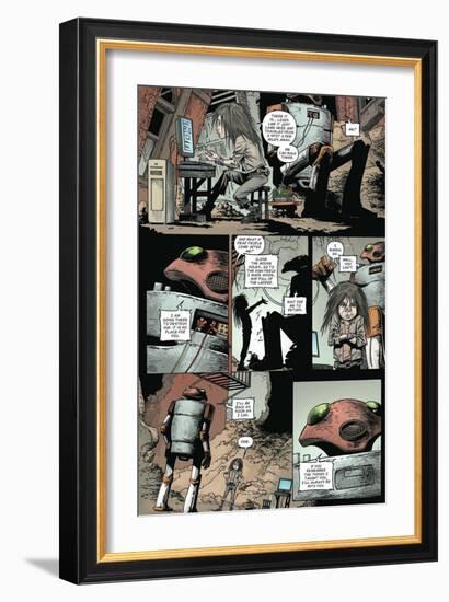 Zombies vs. Robots: Volume 1 - Comic Page with Panels-Val Mayerik-Framed Art Print