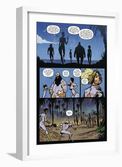 Zombies vs. Robots: Volume 1 - Comic Page with Panels-Anthony Diecidue-Framed Art Print