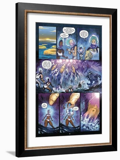 Zombies vs. Robots: Volume 1 - Comic Page with Panels-Anthony Diecidue-Framed Art Print