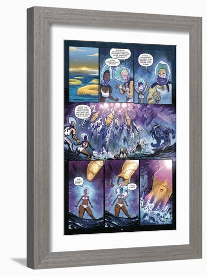 Zombies vs. Robots: Volume 1 - Comic Page with Panels-Anthony Diecidue-Framed Premium Giclee Print