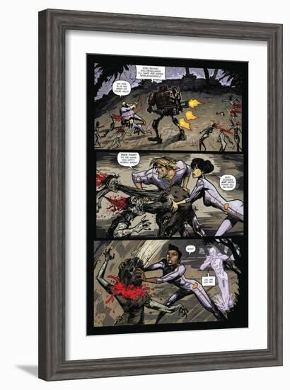 Zombies vs. Robots: Volume 1 - Comic Page with Panels-Anthony Diecidue-Framed Art Print