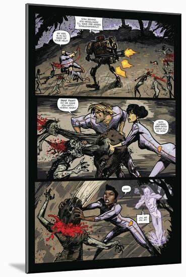 Zombies vs. Robots: Volume 1 - Comic Page with Panels-Anthony Diecidue-Mounted Art Print