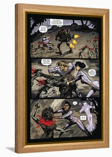 Zombies vs. Robots: Volume 1 - Comic Page with Panels-Anthony Diecidue-Framed Stretched Canvas