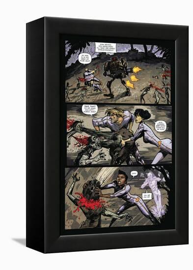 Zombies vs. Robots: Volume 1 - Comic Page with Panels-Anthony Diecidue-Framed Stretched Canvas