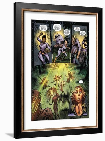 Zombies vs. Robots: Volume 1 - Comic Page with Panels-Anthony Diecidue-Framed Art Print