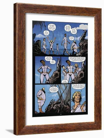 Zombies vs. Robots: Volume 1 - Comic Page with Panels-Anthony Diecidue-Framed Premium Giclee Print