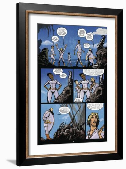 Zombies vs. Robots: Volume 1 - Comic Page with Panels-Anthony Diecidue-Framed Premium Giclee Print