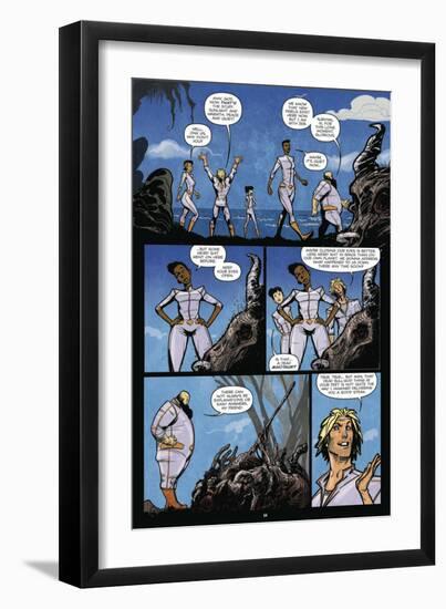 Zombies vs. Robots: Volume 1 - Comic Page with Panels-Anthony Diecidue-Framed Premium Giclee Print