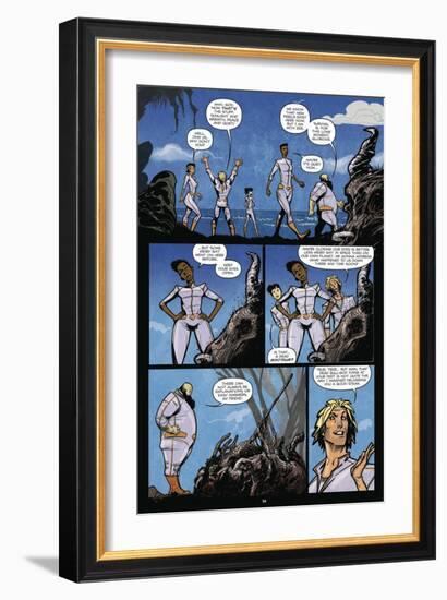 Zombies vs. Robots: Volume 1 - Comic Page with Panels-Anthony Diecidue-Framed Premium Giclee Print