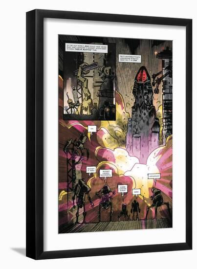 Zombies vs. Robots: Volume 1 - Comic Page with Panels-Anthony Diecidue-Framed Art Print