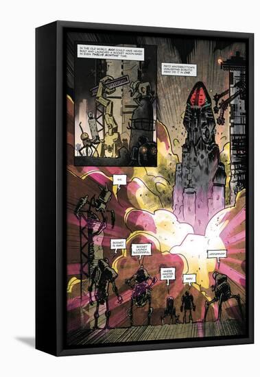 Zombies vs. Robots: Volume 1 - Comic Page with Panels-Anthony Diecidue-Framed Stretched Canvas