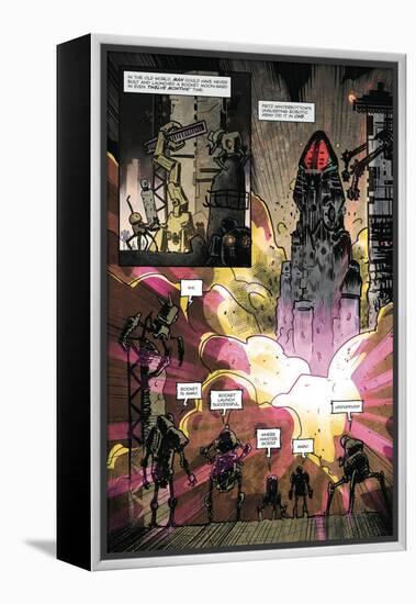 Zombies vs. Robots: Volume 1 - Comic Page with Panels-Anthony Diecidue-Framed Stretched Canvas