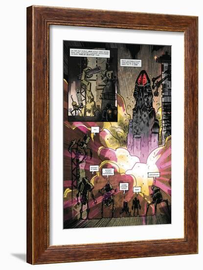 Zombies vs. Robots: Volume 1 - Comic Page with Panels-Anthony Diecidue-Framed Premium Giclee Print