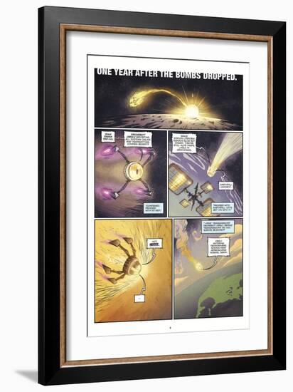 Zombies vs. Robots: Volume 1 - Comic Page with Panels-Anthony Diecidue-Framed Art Print