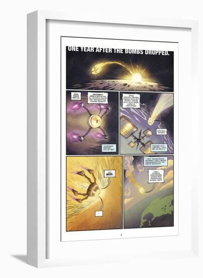 Zombies vs. Robots: Volume 1 - Comic Page with Panels-Anthony Diecidue-Framed Art Print