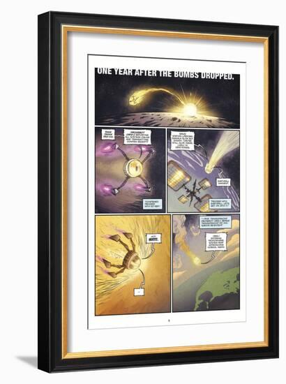 Zombies vs. Robots: Volume 1 - Comic Page with Panels-Anthony Diecidue-Framed Art Print