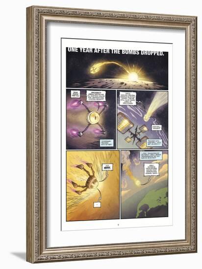 Zombies vs. Robots: Volume 1 - Comic Page with Panels-Anthony Diecidue-Framed Premium Giclee Print