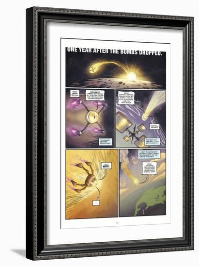 Zombies vs. Robots: Volume 1 - Comic Page with Panels-Anthony Diecidue-Framed Premium Giclee Print