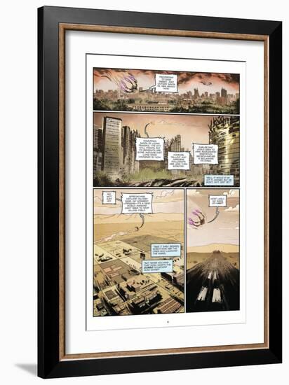 Zombies vs. Robots: Volume 1 - Comic Page with Panels-Anthony Diecidue-Framed Premium Giclee Print