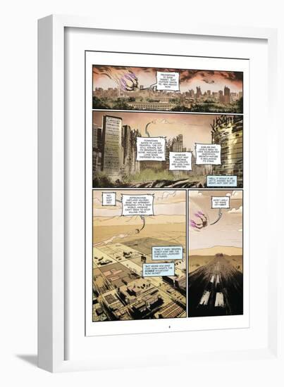 Zombies vs. Robots: Volume 1 - Comic Page with Panels-Anthony Diecidue-Framed Premium Giclee Print