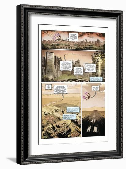 Zombies vs. Robots: Volume 1 - Comic Page with Panels-Anthony Diecidue-Framed Premium Giclee Print